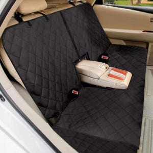 Bench Dog Autositzbezug für Rücksitz, wasserdichter Sitzbezug kompatibel für Mittelarmlehne, rutschfester Autositzschutz für Haustiere und Kind