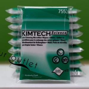 Order 400+ Wipes of Kimtech Science Kimberly-Clark Professional* Wipes Delicate Task Wipers; 3.1 x 3.9 in. (8x10 cm) Bulk Discount Available