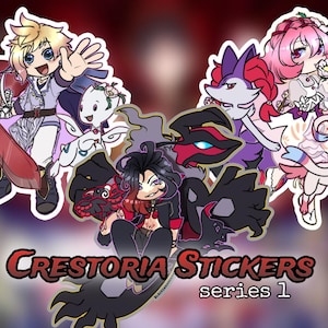 TALES OF CRESTORIA stickers - 2.5&quot; Vicious Kanata Misella