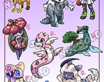 FAKEMON ADOPTABLES - fusion batch 2 - fursona design adopts