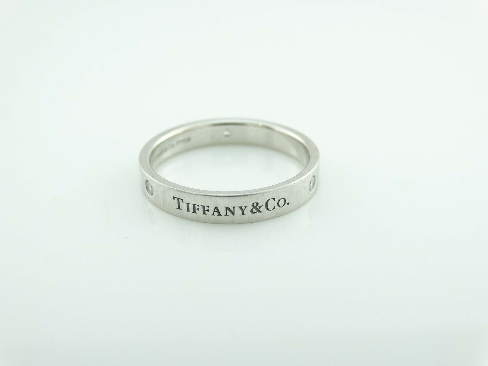 TIFFANY & Co PT950 Mens wedding band SZ 11.5 Flat Band Ring 3 Etsy