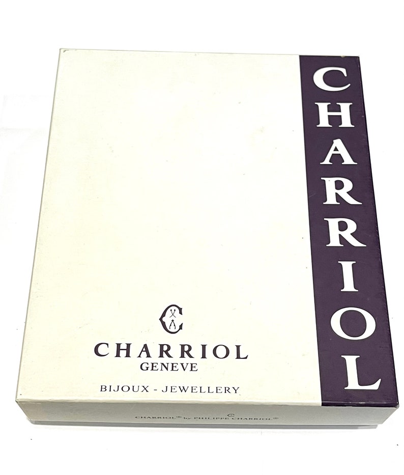 Charriol necklace box empty with outer box case zipper style