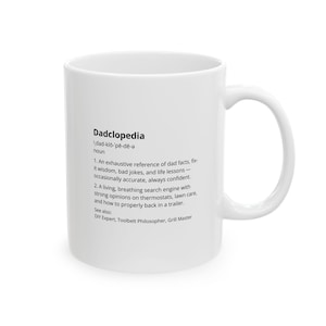 Ceramic Mug for Dads, Thoughtful Gift, Custom Coffee Cup, Father&#39;s Day, Dad Present, Humor Gift, 11oz/15oz Sizes