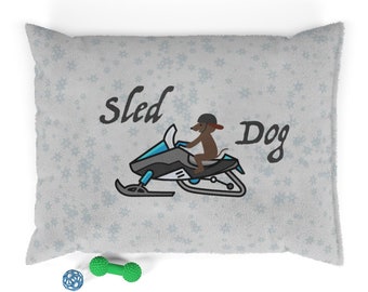 Sled Dog Snowmobile Dog Bed