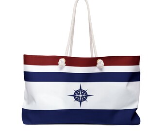 Nautical Compass Boat Tote Bag