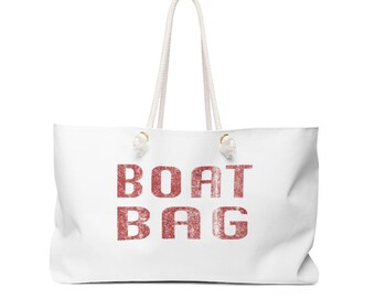 Nautical Knots Lined "Boat Bag" Tote
