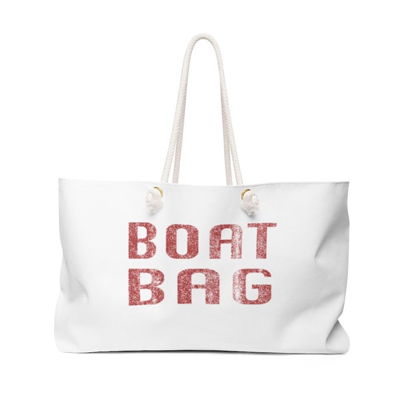 Nautical Knots Lined "Boat Bag" Tote