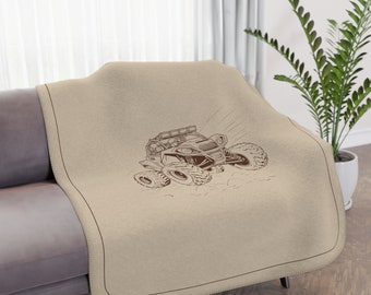 ATV Gift Blanket, 60" x 50"  SXS Gift for ATVing