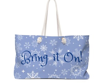 Snowy Snowflake Tote Bag
