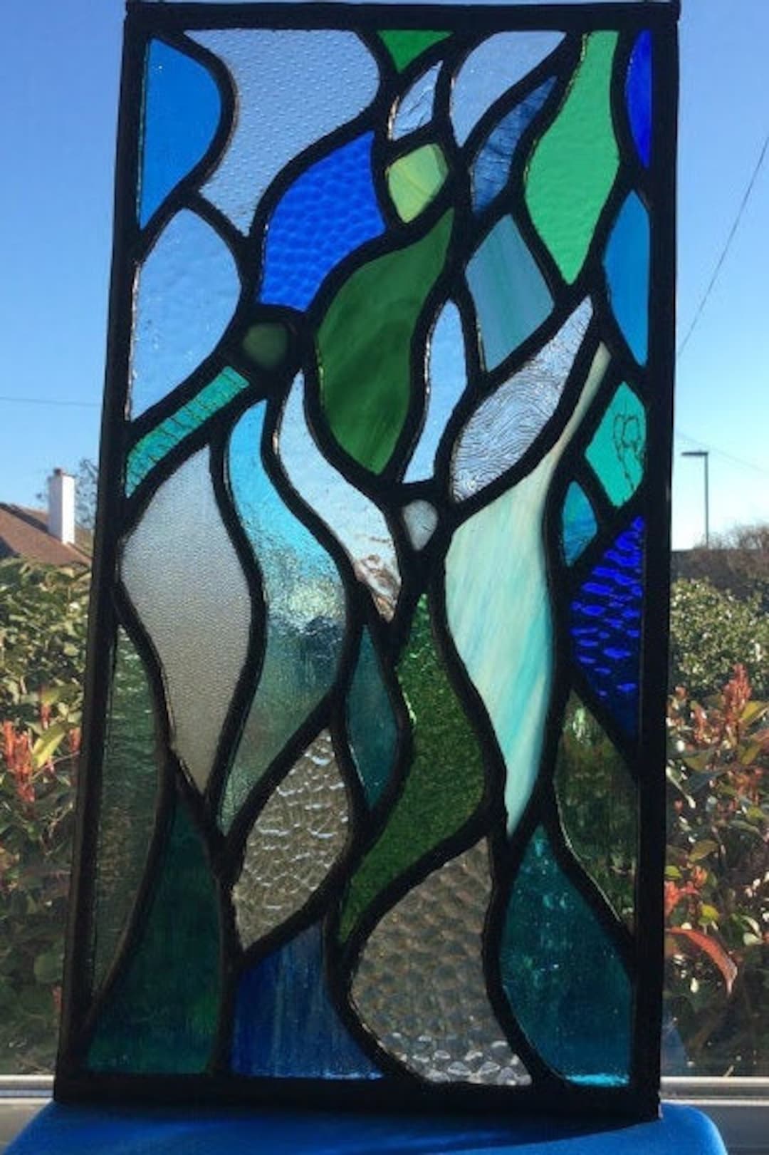 Unique Stained Glass Art Piece Etsy