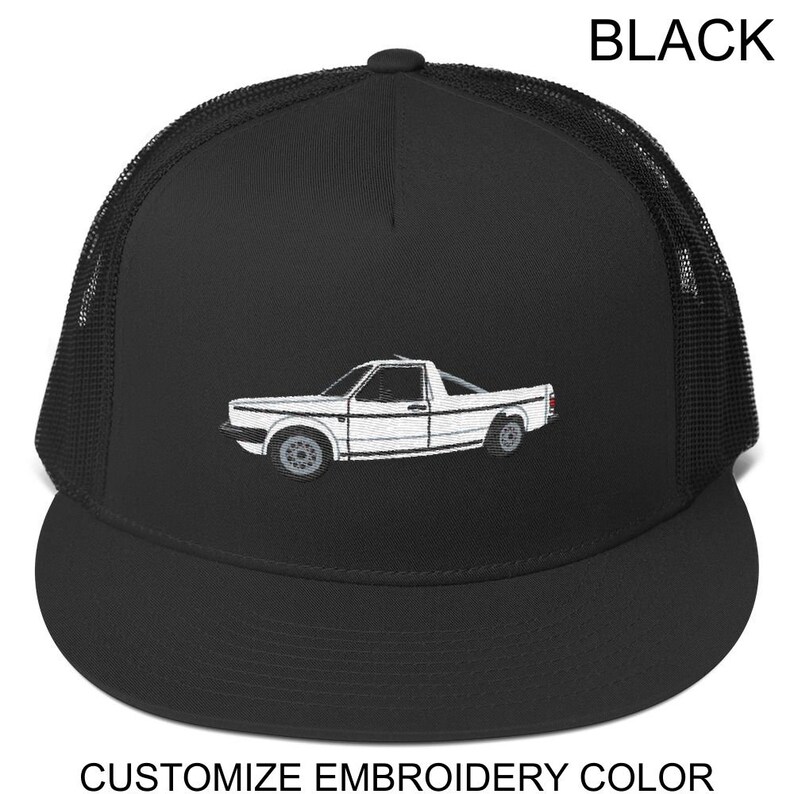 Volkswagen MK1 Caddy customizable embroidery Trucker cap