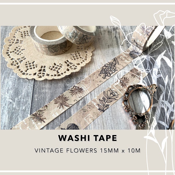 Washi Tape | Vintage flowers