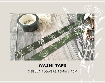 Washi Tape | Nebula flowers