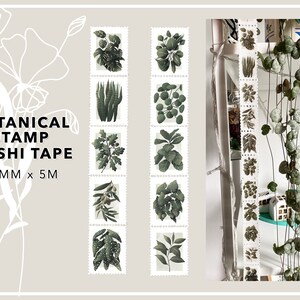 Botanischer Stempel Washi Tapes Bild 1