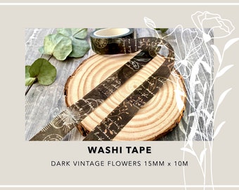 Washi Tape | Rusty Vintage Flowers