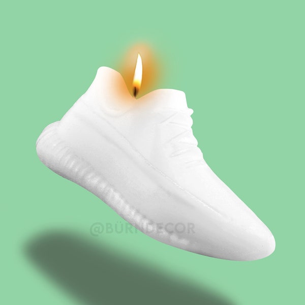 Custom Adidas Yeezy Boost 350 Boost Shoe Soy Wax Candle-Kanye West-Small & Large Size-Handcrafted