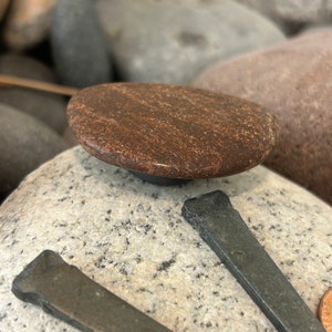 Lake Superior Polished Stone Magnet: Unique Fridge Decor