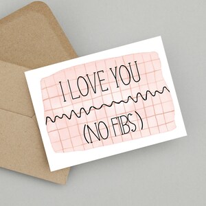 ECG Trace Funny Card | Doctor/Nurse/Paramedic Birthday | Cardiology Humour | Ventricular Fibrillation