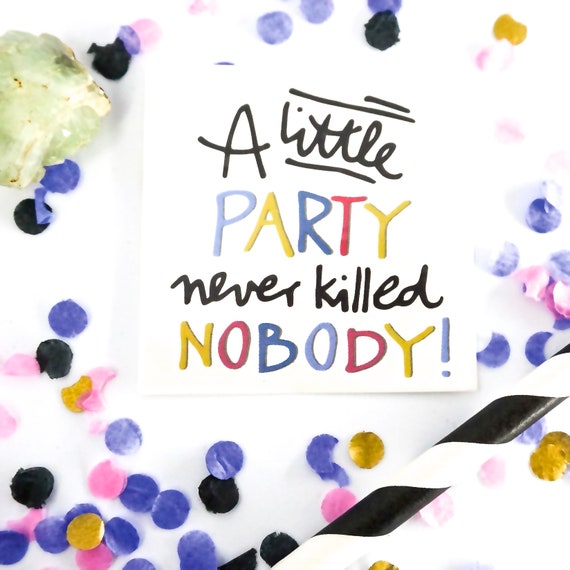 Temporary Tattoo A Little Party Temp Tattoo Tattoo For Etsy