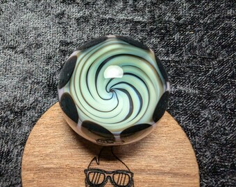 Mármol Pocket Vortex, mármol Slurper, vidrio soplado a mano