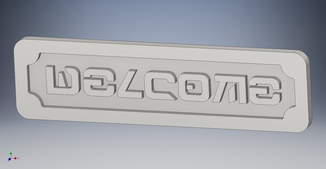 Welcome Rene Sign WELCOME - Renevsign - Aluminum