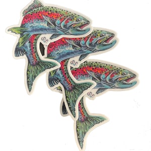 rainbow trout sticker
