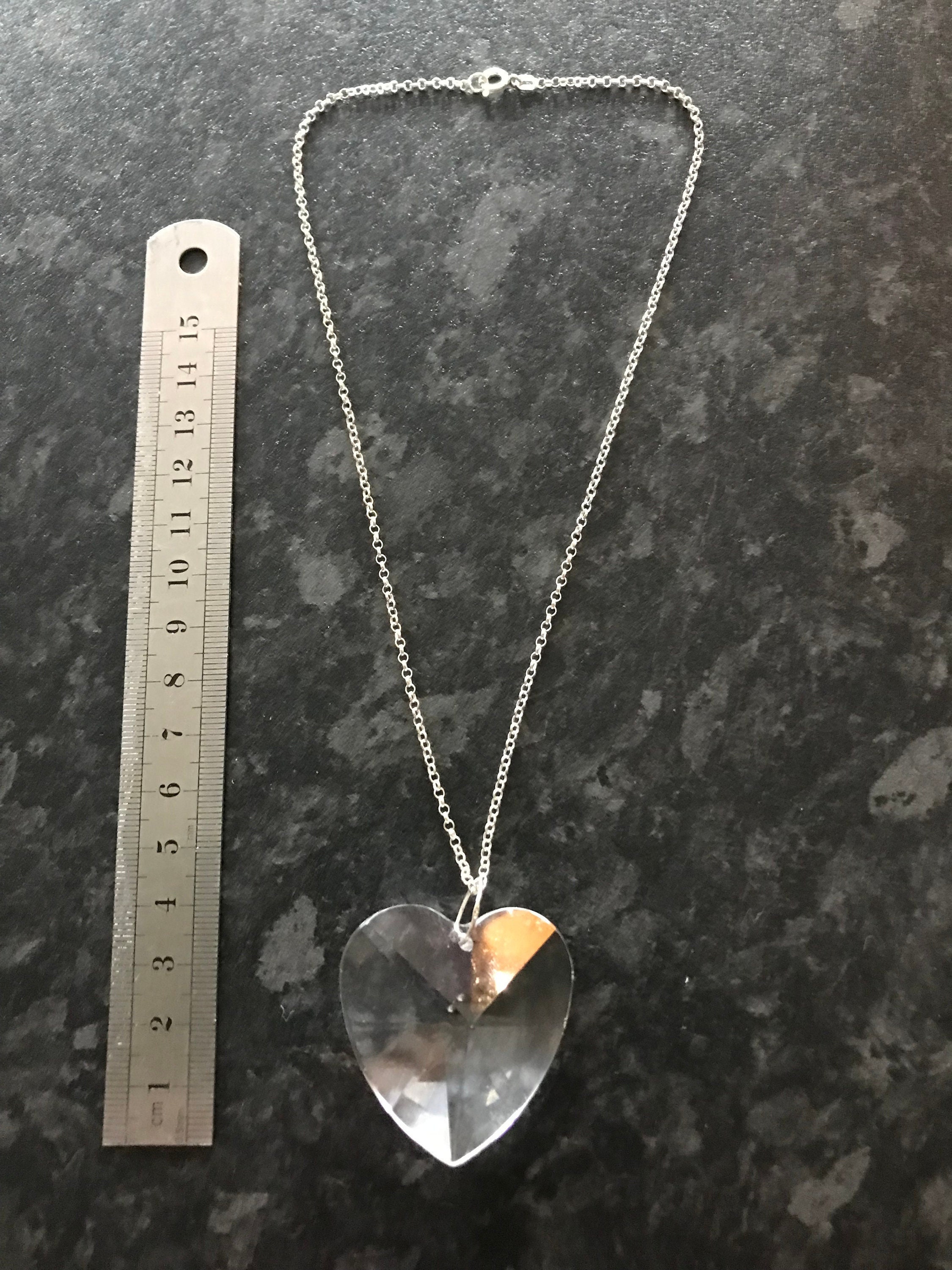 Glass Heart Statement Necklace Very 