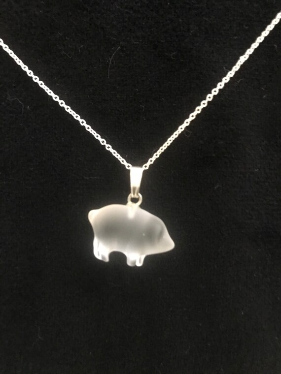 Swarovski pig necklace sale