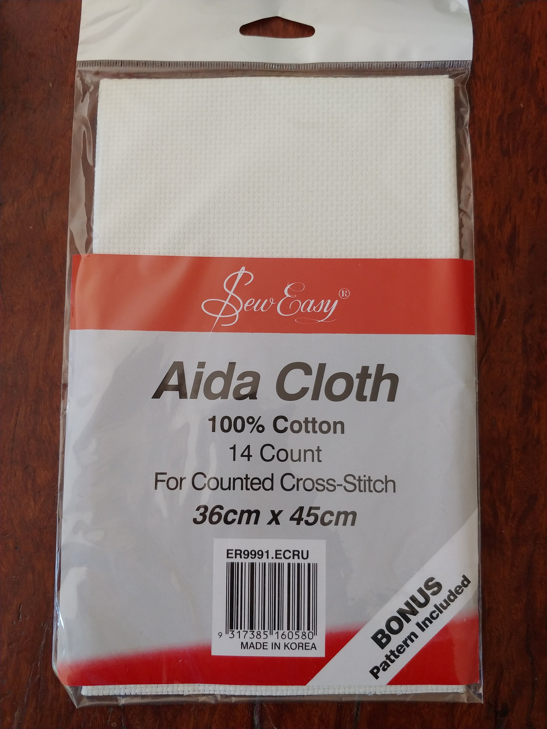 Cross Stitch Fabric.18 Count Aida Clothecru Cloth.12 X  18.counted Count Stitch 