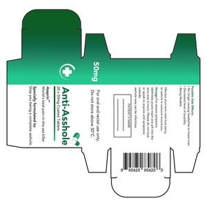 Bundel digitaal bestand Gag Gift Anti-ahole pillendoosje afbeelding 3