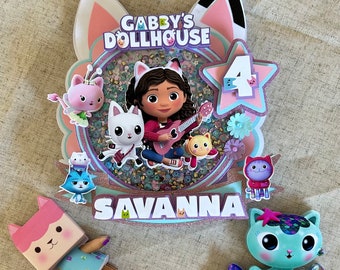 Dollhouse Themed Cake Topper Shaker Topper