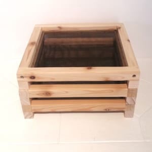 3 Stackable Cedar Herb Drying Racks 12  x 12 in. Air Dry Cedar Drying Racks