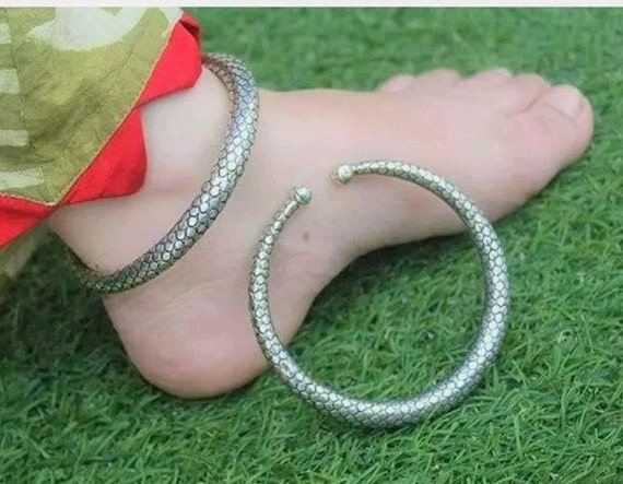 Oxidized Anklets Kada Indian Anklet Indian Jewelry Indian - Etsy Canada
