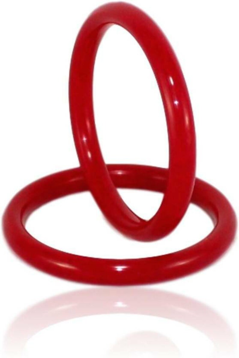 Bengali Red Bangle Pola Indian Bangle 1 Pair Set of 2 Etsy