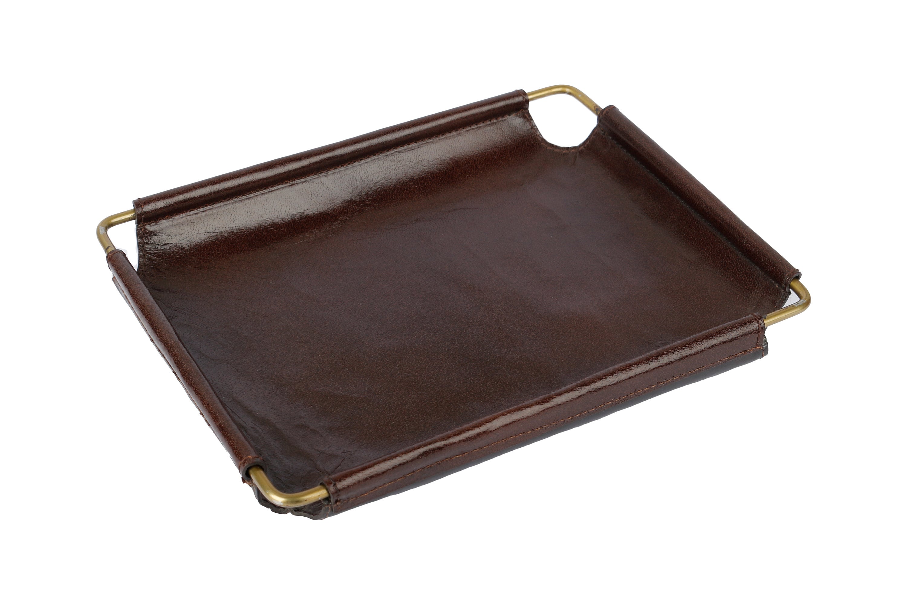 Customized Handmade Leather Tray for Office or Home set of 2 Etsy