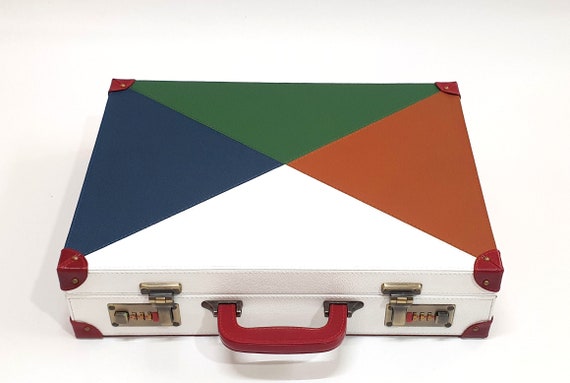 Designer Leather Men's Briefcases I Amiet Swiss Three Digit Combination  Lock – Leather Talks