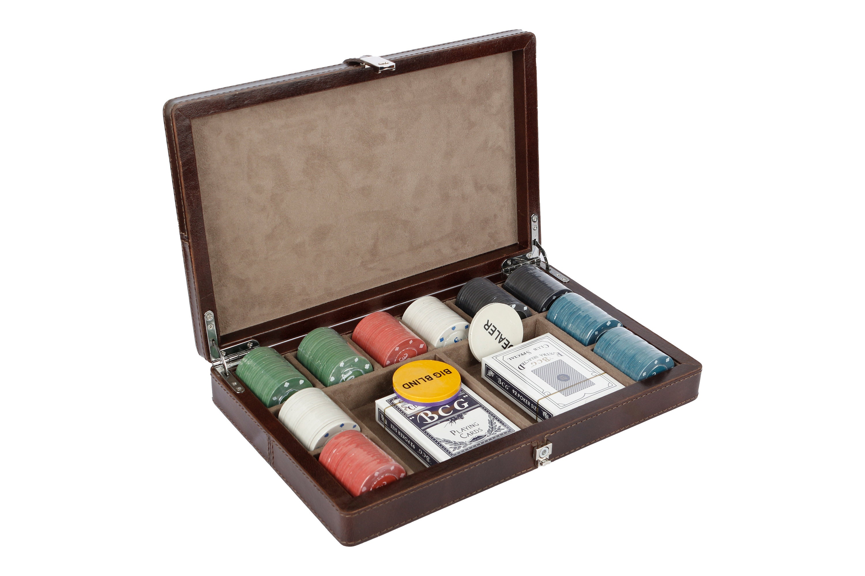 Handmade Leather Poker Set Personalize Casino Box Travel Etsy Australia