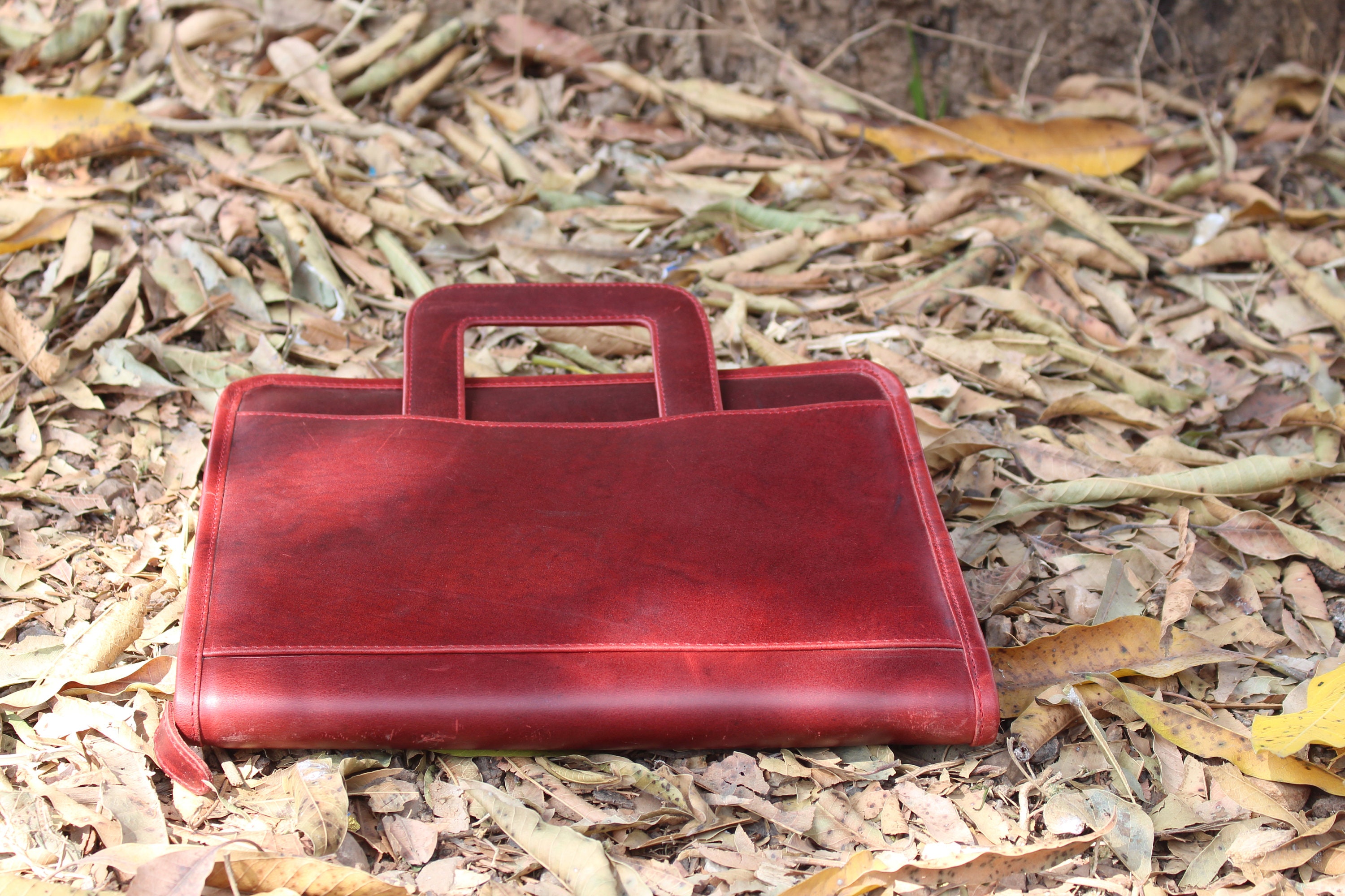 Personalized Leather Portfolio Leather Padfolio Men Letter Etsy