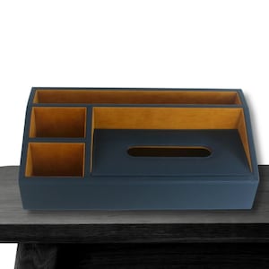 Mehrzweck-Taschentücherbox. Ihr All-in-One Serviettenhalter und Schreibtisch Organizer.
