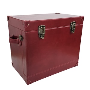 Minibar portátil de cuero para 4 botellas y 4 vasos / Juego de bar de viaje / Regalo de lujo / Regalo para él - Regalo personalizado / Baraja de naipes