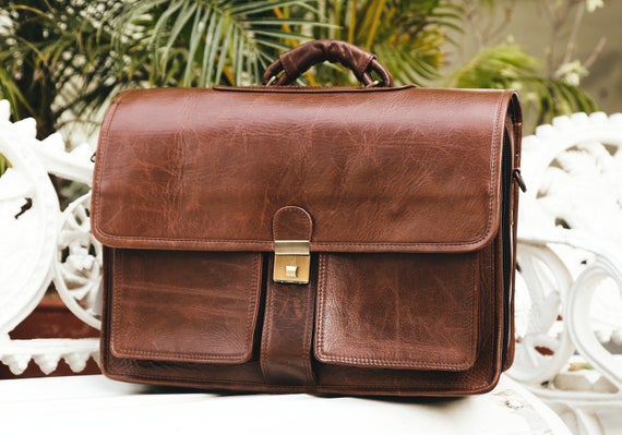 Leather Messenger, Leather Briefcase Bag, Laptop Messenger Bag, Satchel  Messenger Bag, Cross Body Shoulder Bag, Overnight Travel Bag for Men -   Canada