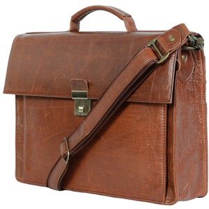 bolso de mensajero de cuero para hombre bolso de mensajero de cuero para hombre Maletín Satchel Tablet Ipad Next Book computadora Laptop 15 "pulgadas Bolso de oficina de cuero