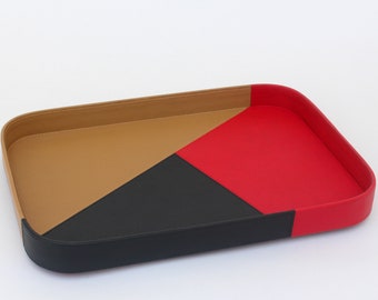 Customized Handmade Leather Tray for Office, Home, Kitchen, and Bar.