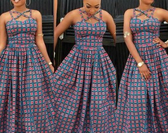 ankara ladies gown