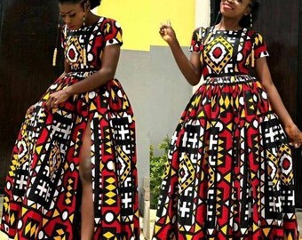 Ankara Flay Dress - Etsy