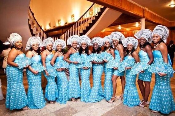 ankara bridal train dresses