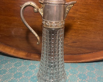 Wine carafe pitcher ewer silverplate primevere Italy