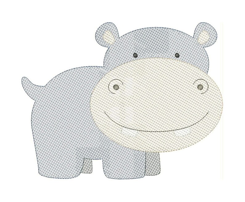 Baby lion elephant hippopotamus giraffe embroidery animal  etsy Baby lion elephant hippopotamus giraffe embroidery animal  etsy