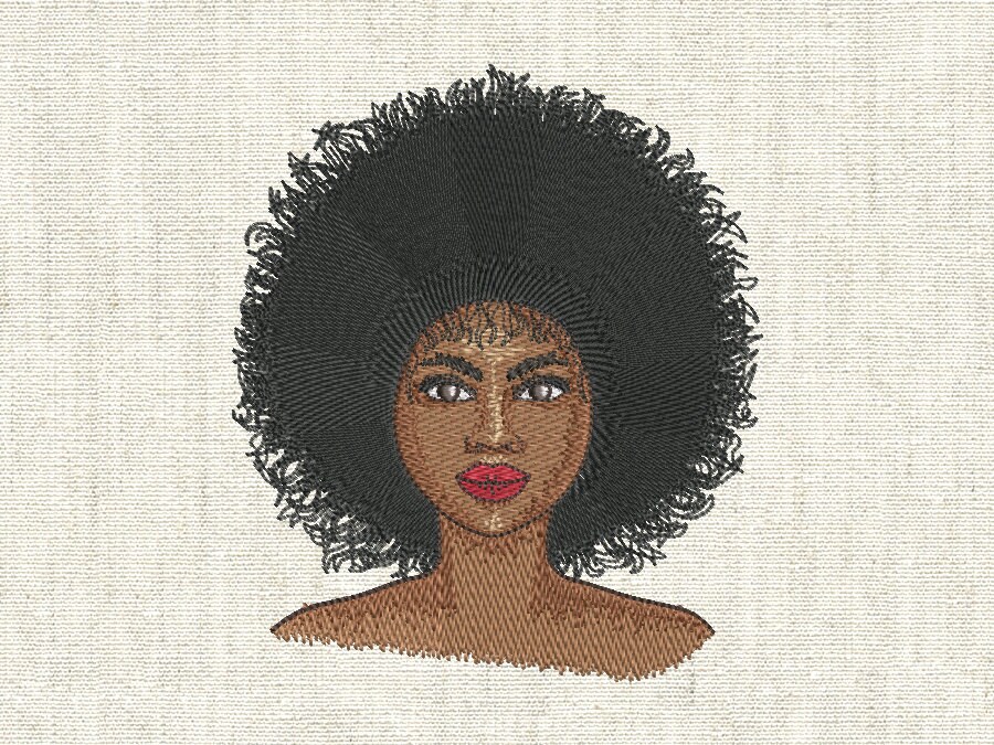 African woman machine embroidery designs  etsy
