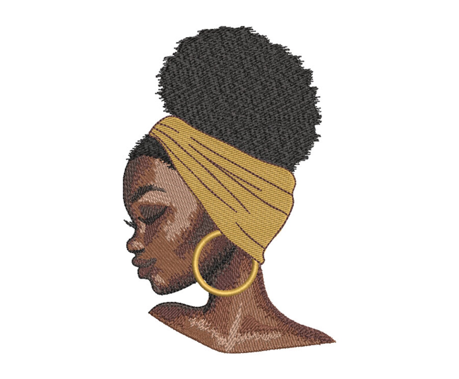 African woman machine embroidery designs  etsy